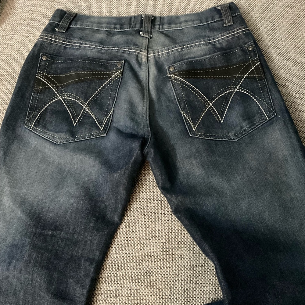 Lion’s Crest men's vintage y2k grunge dark wash Blue Jeans size 30x30